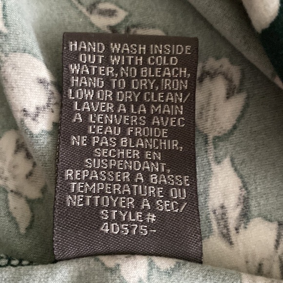 Suzy Shier NWT faux wrap floral midi dress size L tie belt - Picture 11 of 11